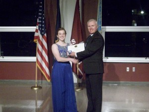 Cadet Emma Bahm with COL(Ret) Edward Murdock